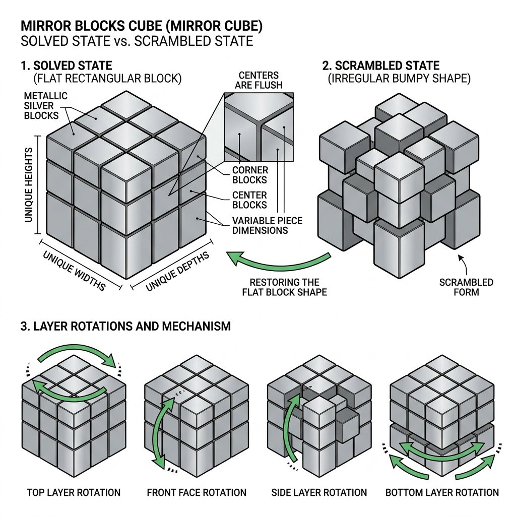 Mirror Cube Visual Guide Infographic
